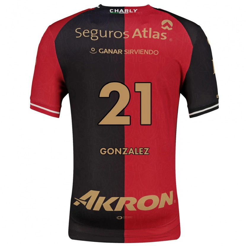 Danxen Men Sarahí González #21 Red Black Brown Home Jersey 2026/27 T-Shirt