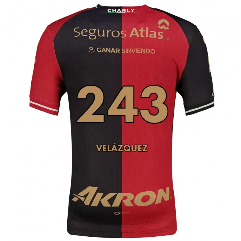 Danxen Men Emilio Velázquez #243 Red Black Brown Home Jersey 2026/27 T-Shirt