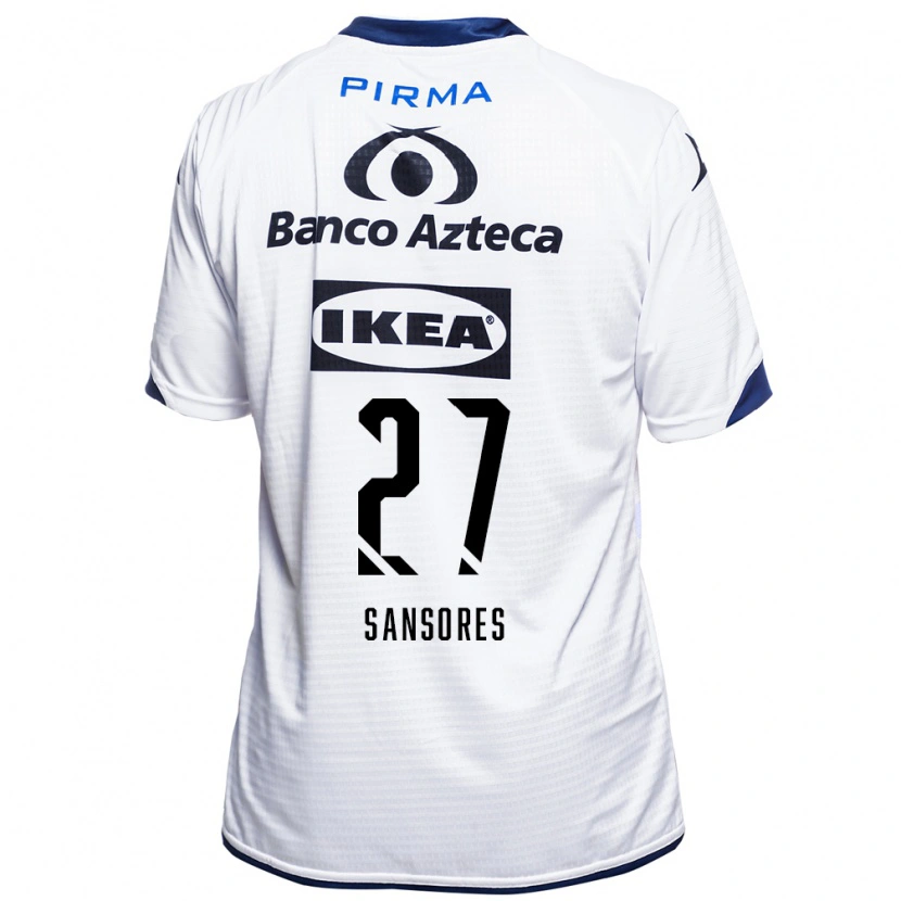Danxen Men Miguel Sansores #27 White Black Blue Home Jersey 2026/27 T-Shirt