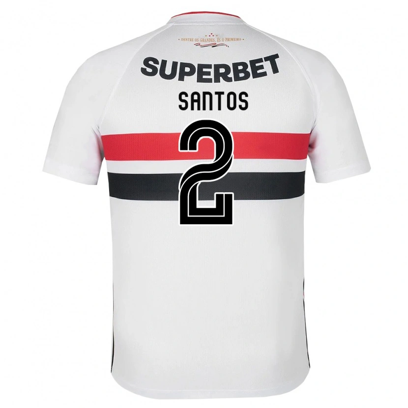 Danxen Men Ruann Santos #2 White Red Black Home Jersey 2026/27 T-Shirt