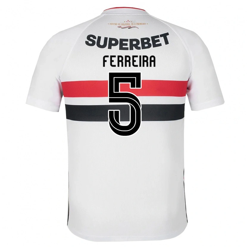 Danxen Men Matheus Ferreira #5 White Red Black Home Jersey 2026/27 T-Shirt