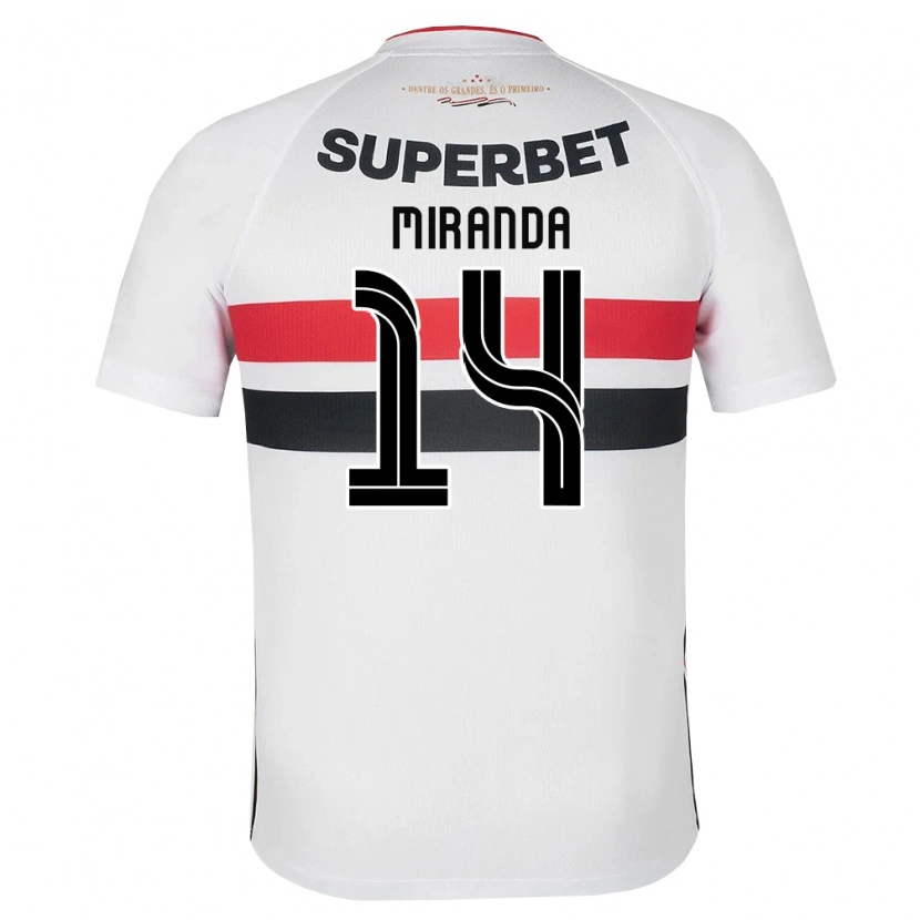 Danxen Men Lucas Miranda #14 White Red Black Home Jersey 2026/27 T-Shirt