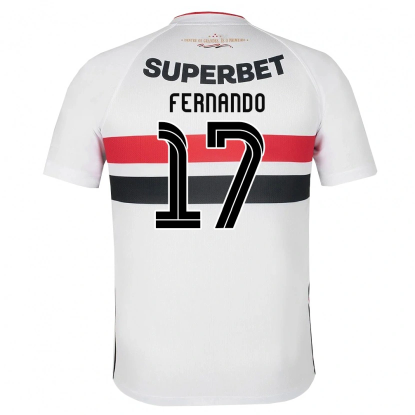 Danxen Men Luiz Fernando #17 White Red Black Home Jersey 2026/27 T-Shirt