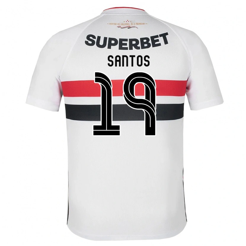 Danxen Men Kaio Santos #19 White Red Black Home Jersey 2026/27 T-Shirt