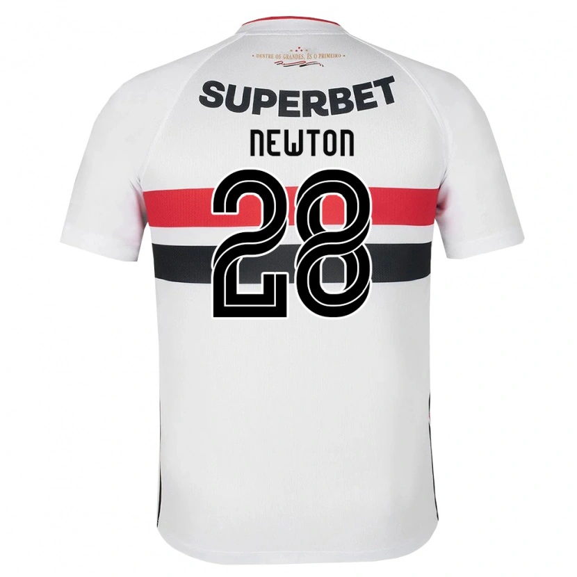 Danxen Men Newton Araujo Da Costa Júnior #28 White Red Black Home Jersey 2026/27 T-Shirt