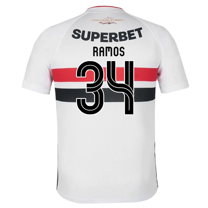 Danxen Men Raí Ramos #34 White Red Black Home Jersey 2026/27 T-Shirt