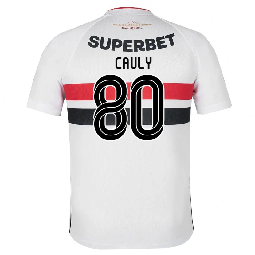 Danxen Men Cauly Oliveira Souza #80 White Red Black Home Jersey 2026/27 T-Shirt