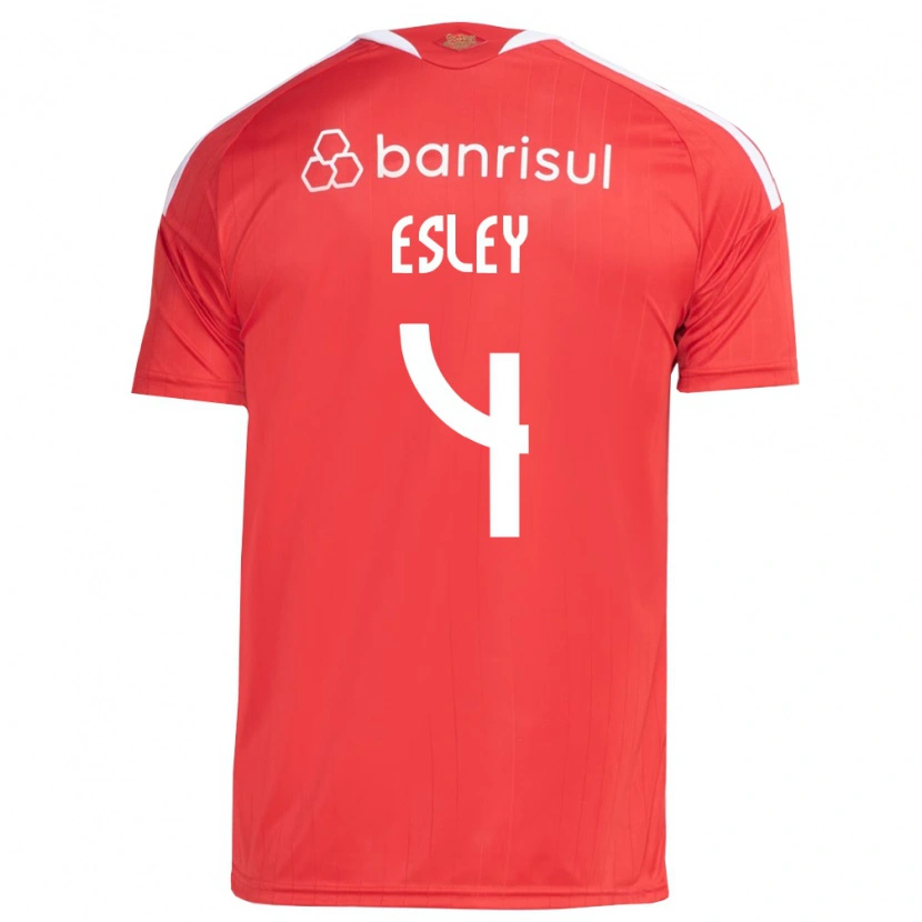 Danxen Men Esley Ezequiel Dos Reis #4 Red White Home Jersey 2026/27 T-Shirt