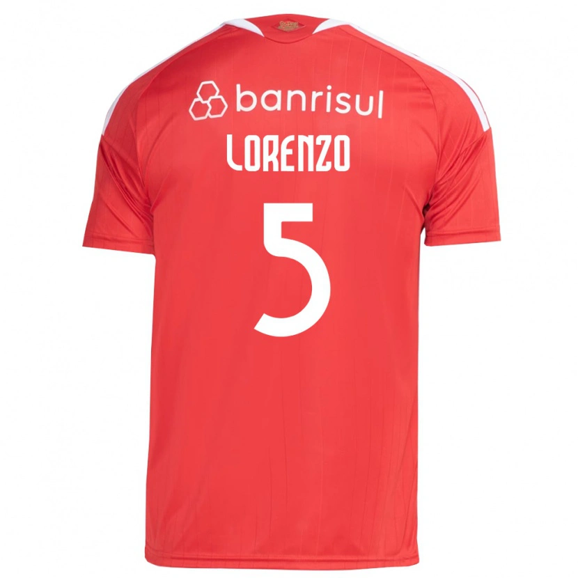 Danxen Men Lorenzo Farias Vaghetti #5 Red White Home Jersey 2026/27 T-Shirt