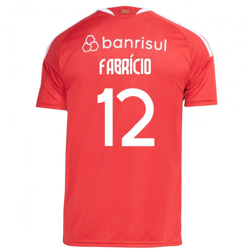 Danxen Men Fabrício #12 Red White Home Jersey 2026/27 T-Shirt