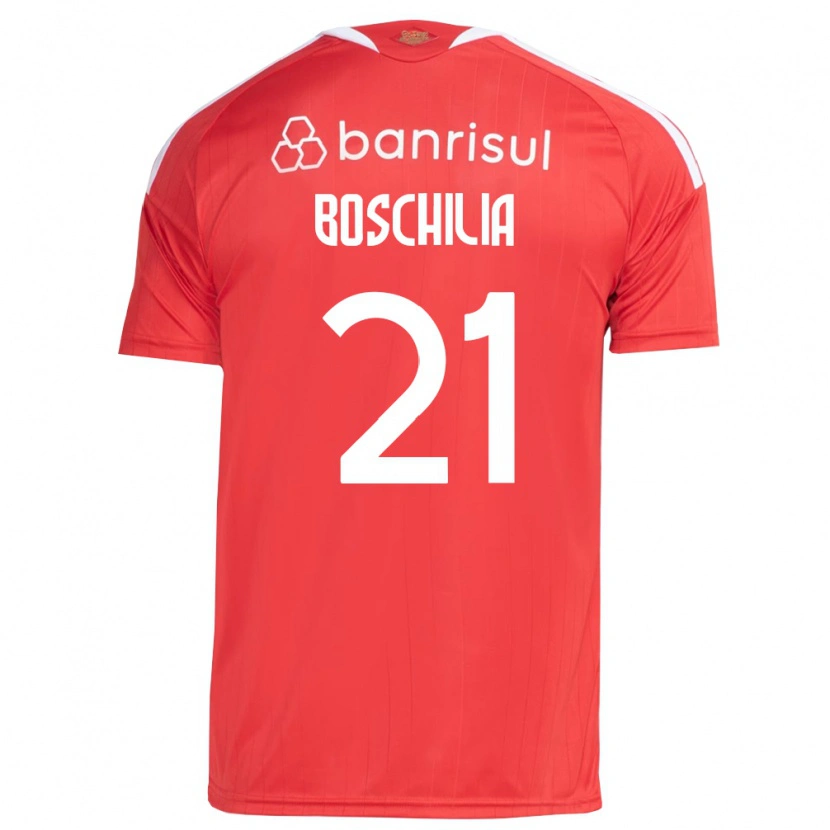 Danxen Men Gabriel Boschilia #21 Red White Home Jersey 2026/27 T-Shirt