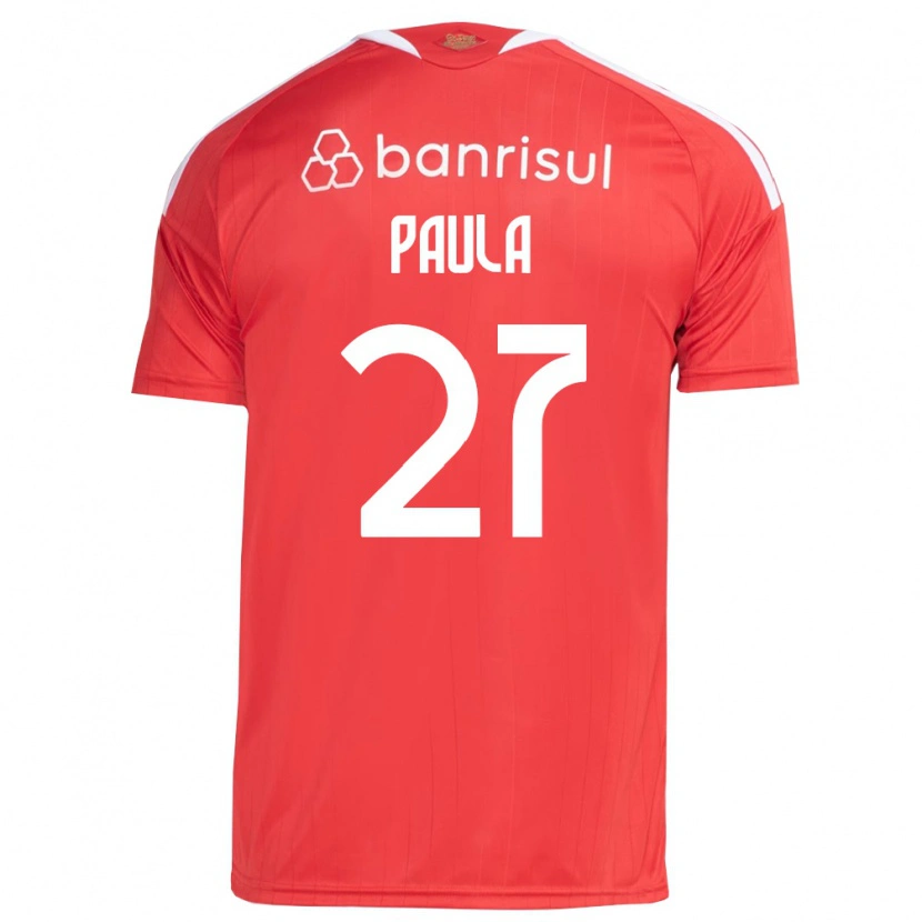 Danxen Men Paulinho Paula #27 Red White Home Jersey 2026/27 T-Shirt