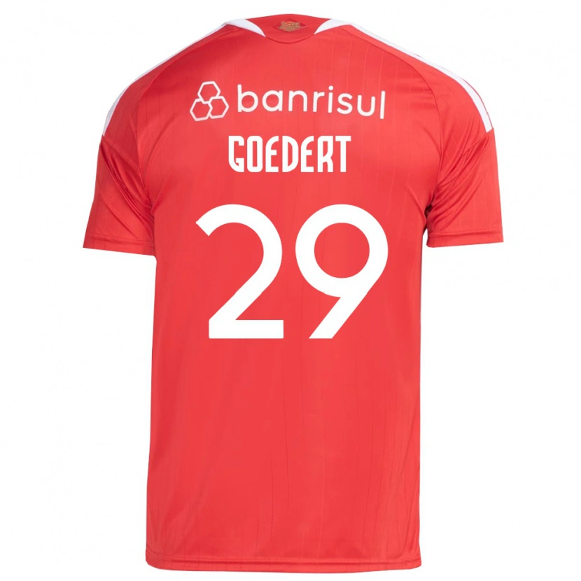 Danxen Men Alice Goedert #29 Red White Home Jersey 2026/27 T-Shirt
