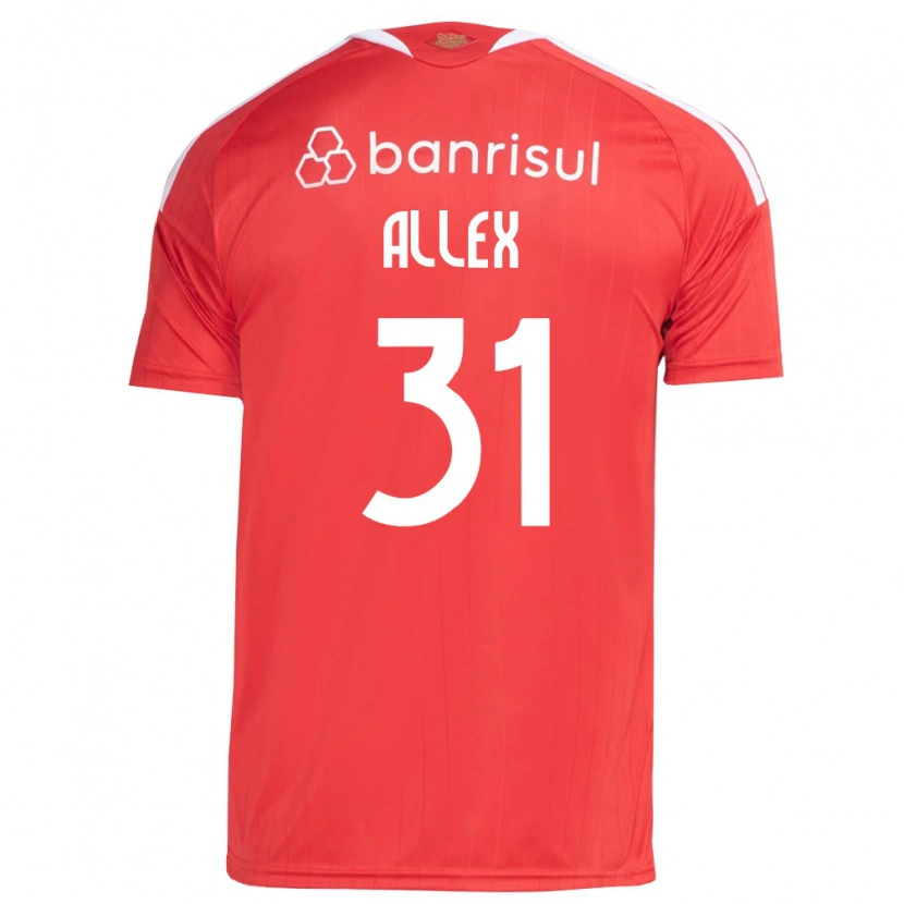 Danxen Men Allex Rodrigues Pereira Da Silva #31 Red White Home Jersey 2026/27 T-Shirt