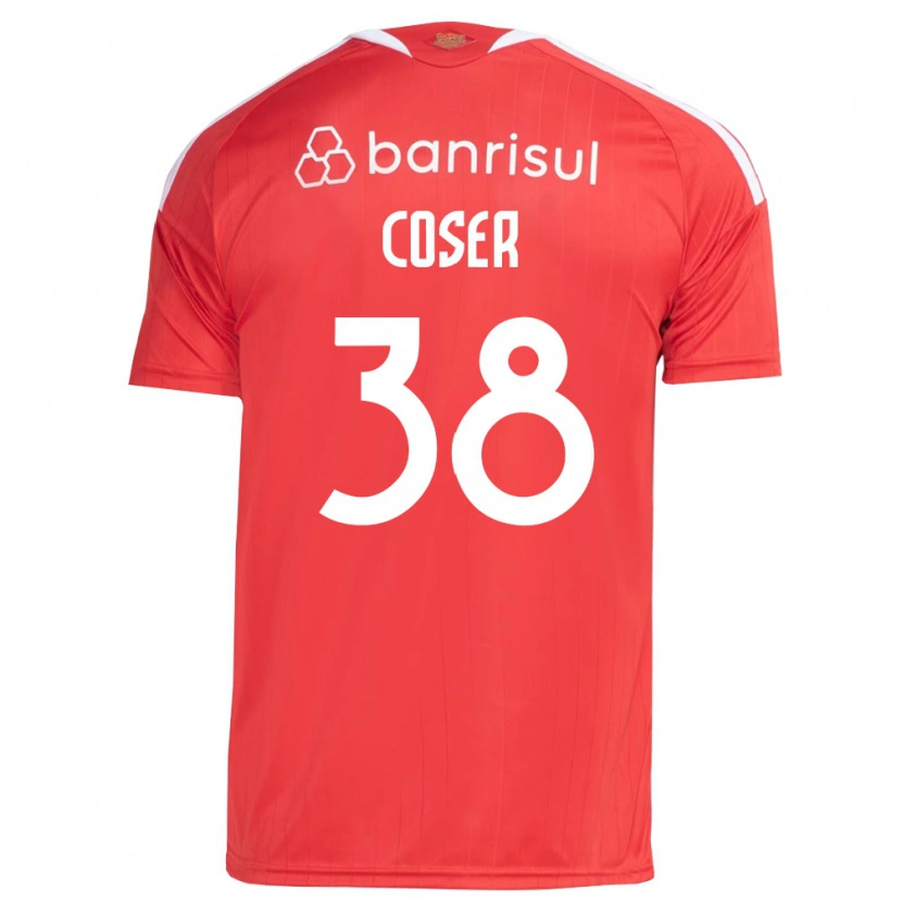 Danxen Men Diego Coser #38 Red White Home Jersey 2026/27 T-Shirt