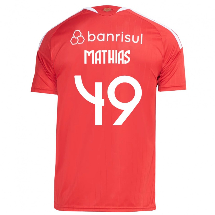 Danxen Men Ricardo Mathias #49 Red White Home Jersey 2026/27 T-Shirt