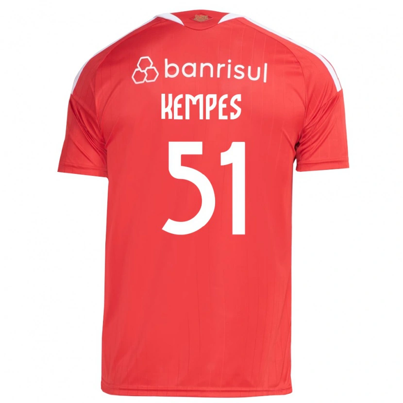 Danxen Men João Gabriel Kempes Gonçalves #51 Red White Home Jersey 2026/27 T-Shirt