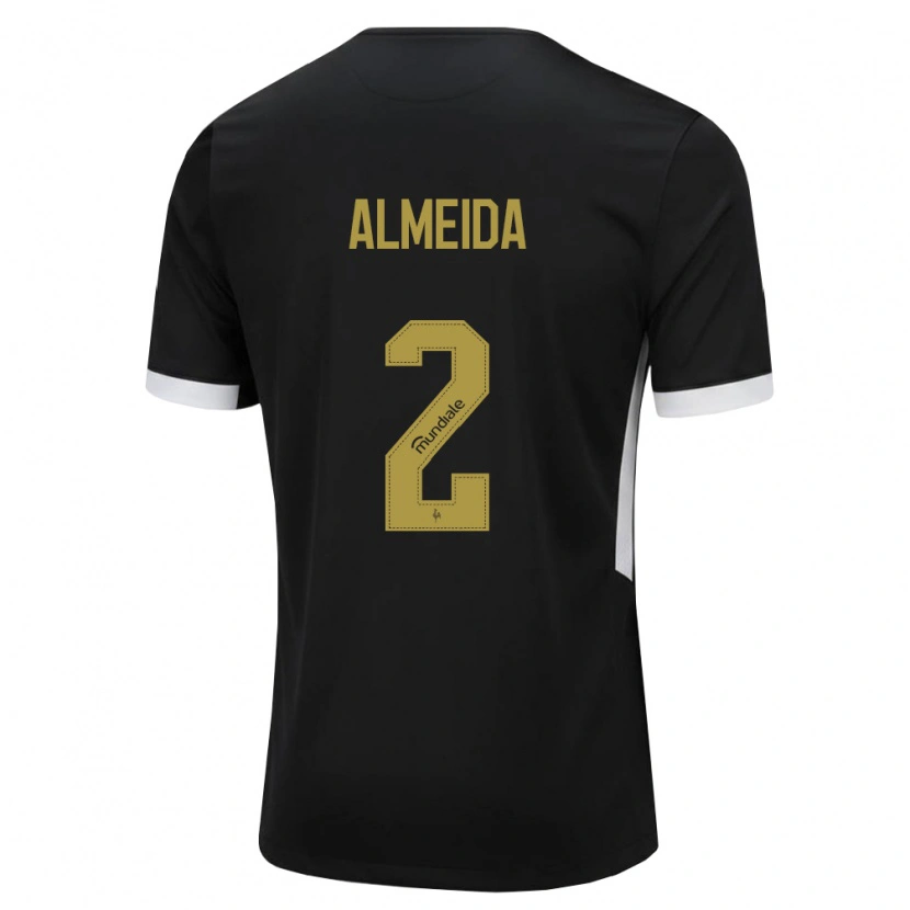 Danxen Men Samuel Almeida #2 Black White Yellow Home Jersey 2026/27 T-Shirt