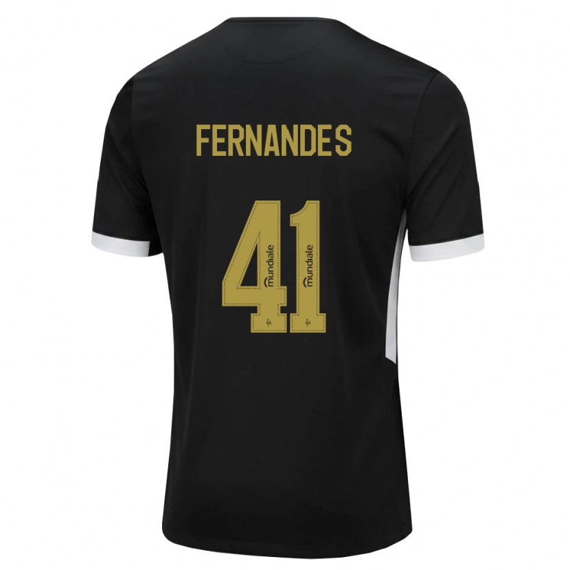 Danxen Men Murillo Fernandes #41 Black White Yellow Home Jersey 2026/27 T-Shirt