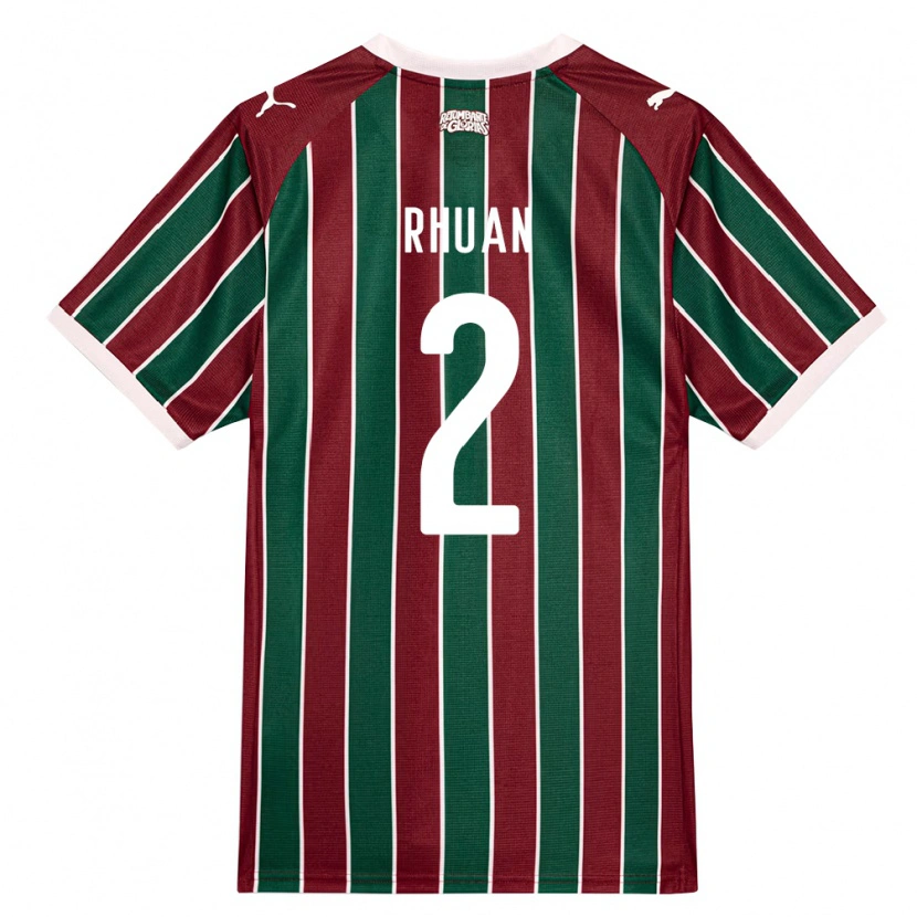 Danxen Men Rhuan Allan Dourado Ribeiro #2 Green Burgundy White Home Jersey 2026/27 T-Shirt