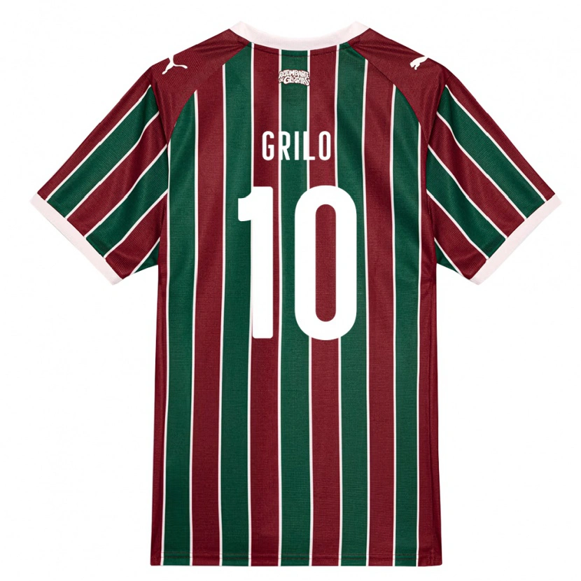 Danxen Men João Grilo #10 Green Burgundy White Home Jersey 2026/27 T-Shirt