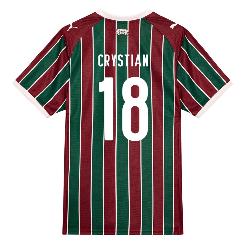 Danxen Men Crystian Gabriel Pereira Da Silva #18 Green Burgundy White Home Jersey 2026/27 T-Shirt