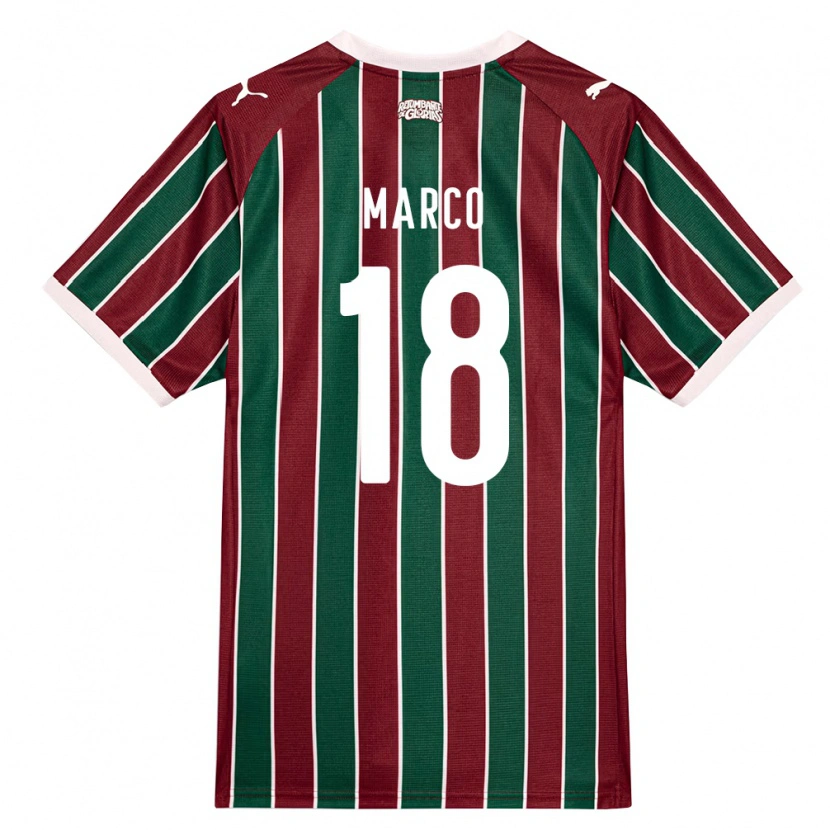 Danxen Men Marco Antonio De Sousa Medeiros #18 Green Burgundy White Home Jersey 2026/27 T-Shirt
