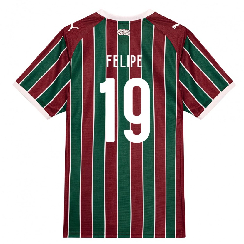 Danxen Men Felipe Gustavo Araujo Sousa #19 Green Burgundy White Home Jersey 2026/27 T-Shirt