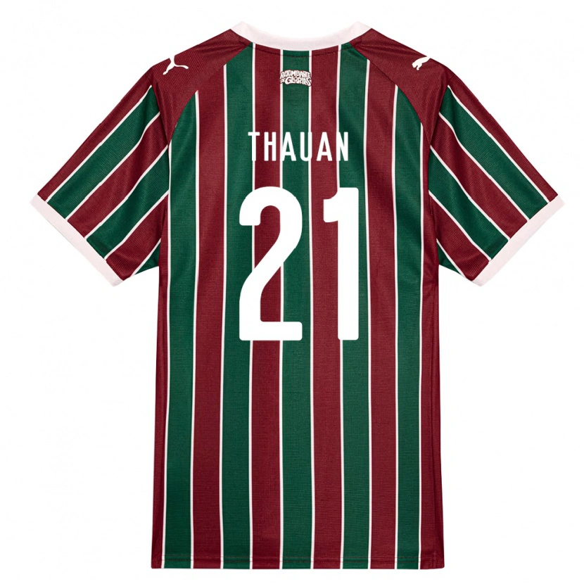 Danxen Men Weverton Thauan Neres De Sousa #21 Green Burgundy White Home Jersey 2026/27 T-Shirt