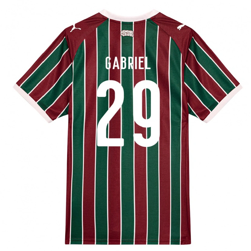 Danxen Men Isack Gabriel #29 Green Burgundy White Home Jersey 2026/27 T-Shirt