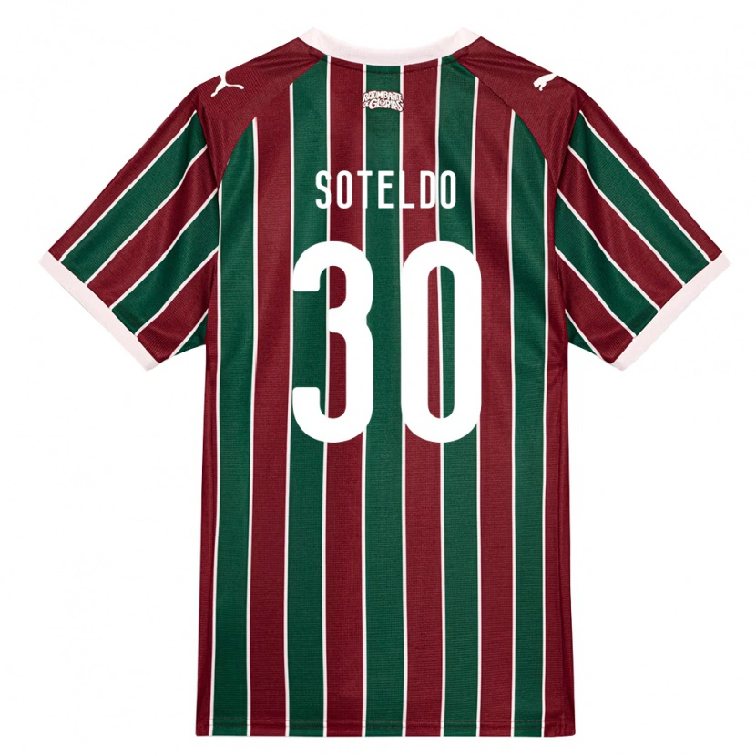 Danxen Men Yeferson Soteldo #30 Green Burgundy White Home Jersey 2026/27 T-Shirt