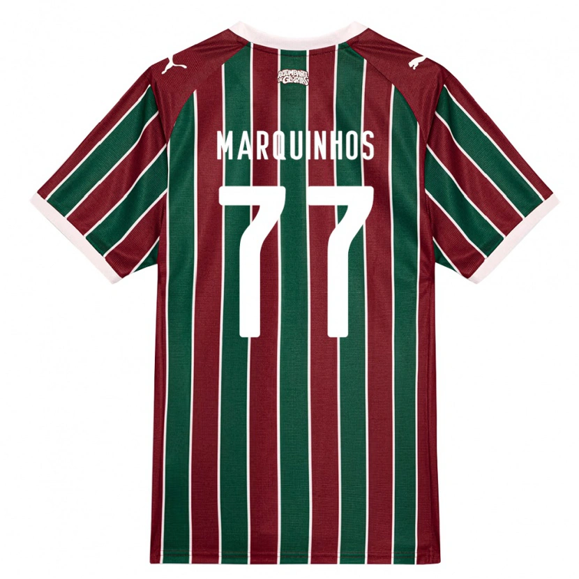 Danxen Men Marquinhos #77 Green Burgundy White Home Jersey 2026/27 T-Shirt