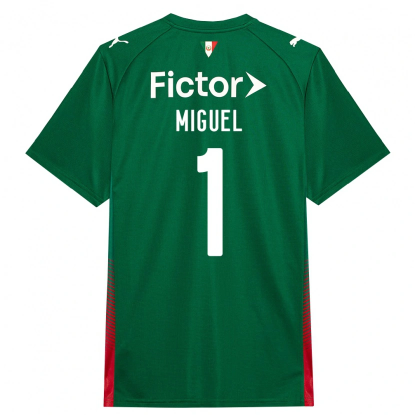 Danxen Men Carlos Miguel #1 Green Red White Home Jersey 2026/27 T-Shirt