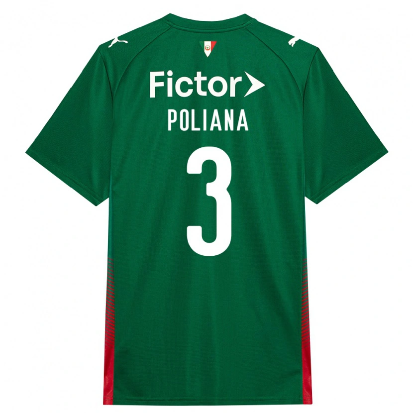 Danxen Men Poliana #3 Green Red White Home Jersey 2026/27 T-Shirt