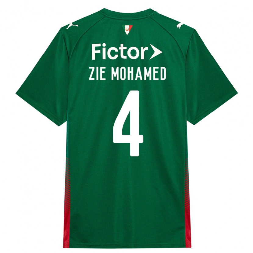 Danxen Men Kone Zie Mohamed #4 Green Red White Home Jersey 2026/27 T-Shirt