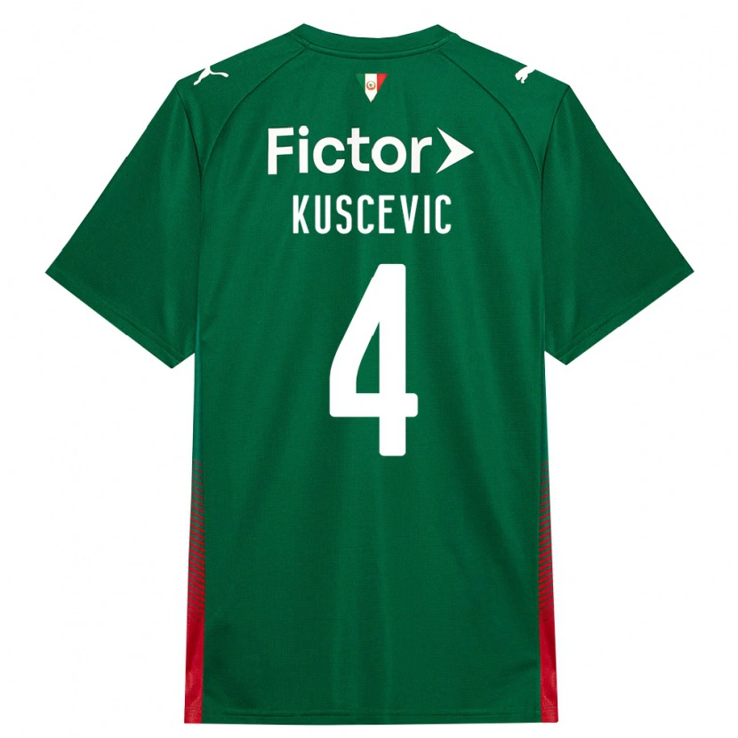 Danxen Men Benjamin Kuscevic #4 Green Red White Home Jersey 2026/27 T-Shirt