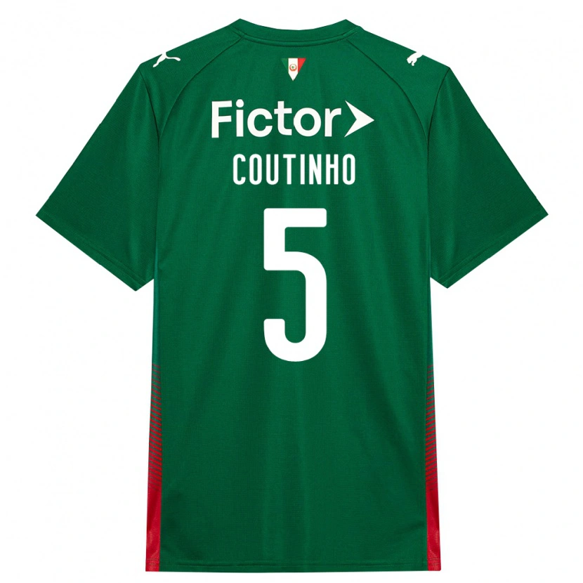 Danxen Men Rafael Coutinho #5 Green Red White Home Jersey 2026/27 T-Shirt