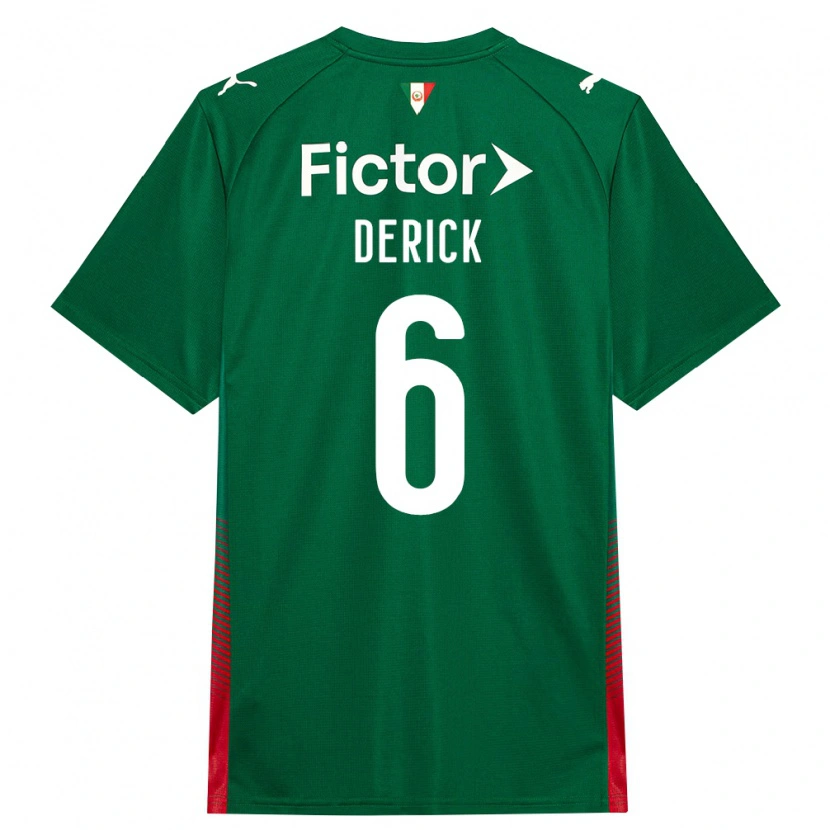 Danxen Men Derick Araújo Campos #6 Green Red White Home Jersey 2026/27 T-Shirt
