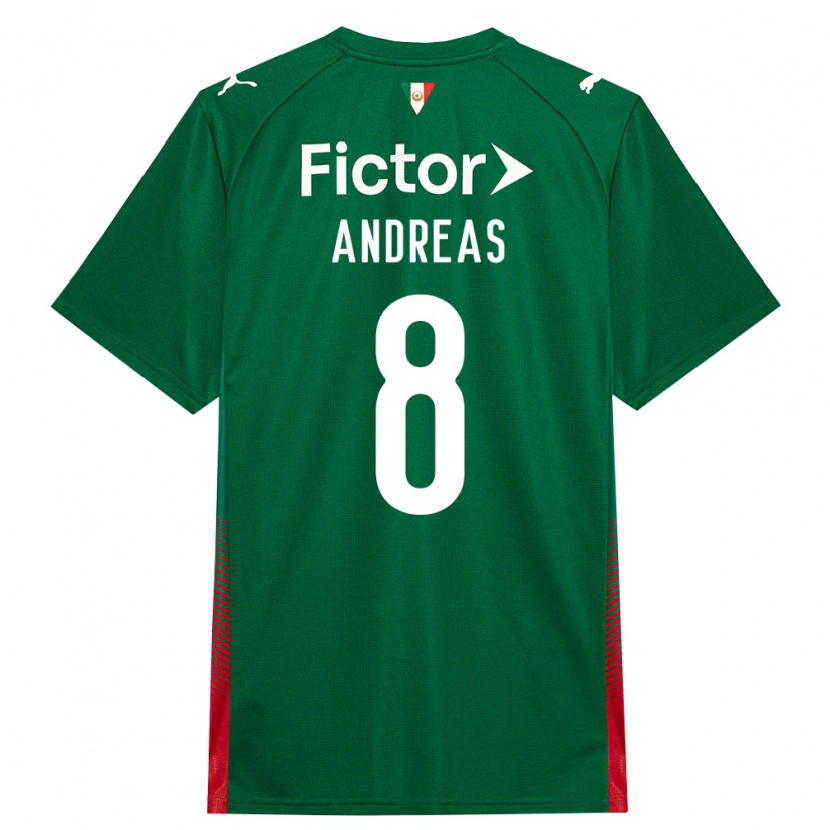 Danxen Men Andreas Pereira #8 Green Red White Home Jersey 2026/27 T-Shirt
