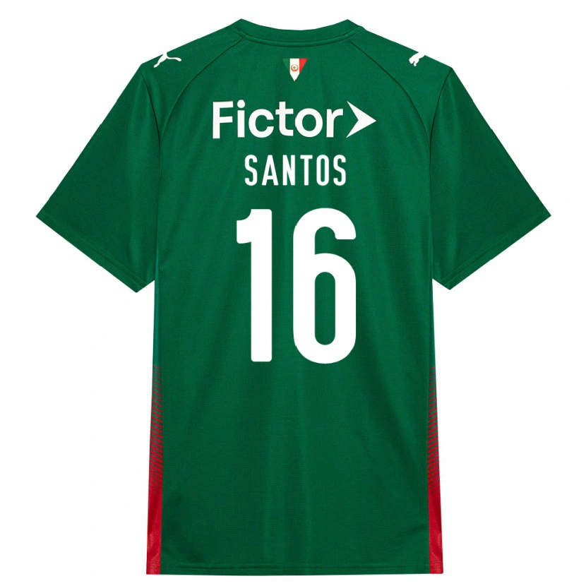 Danxen Men Gaby Santos #16 Green Red White Home Jersey 2026/27 T-Shirt