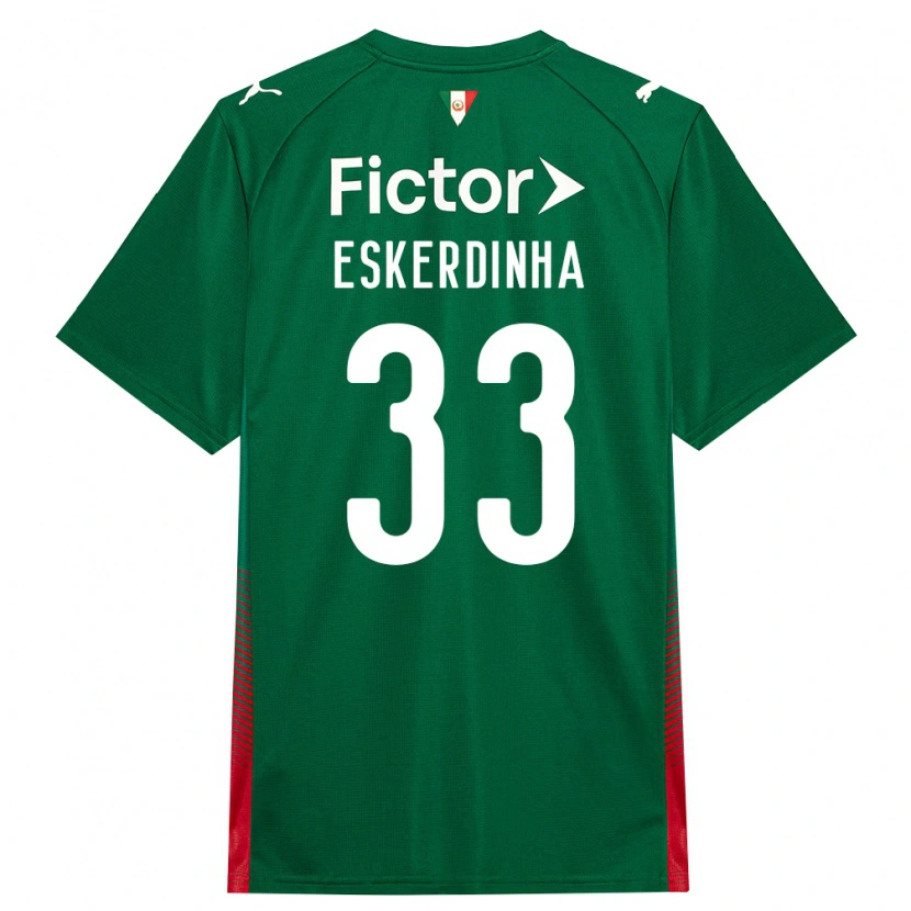 Danxen Men Eskerdinha #33 Green Red White Home Jersey 2026/27 T-Shirt