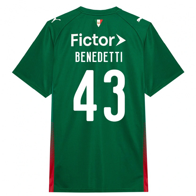 Danxen Men Luis Benedetti #43 Green Red White Home Jersey 2026/27 T-Shirt