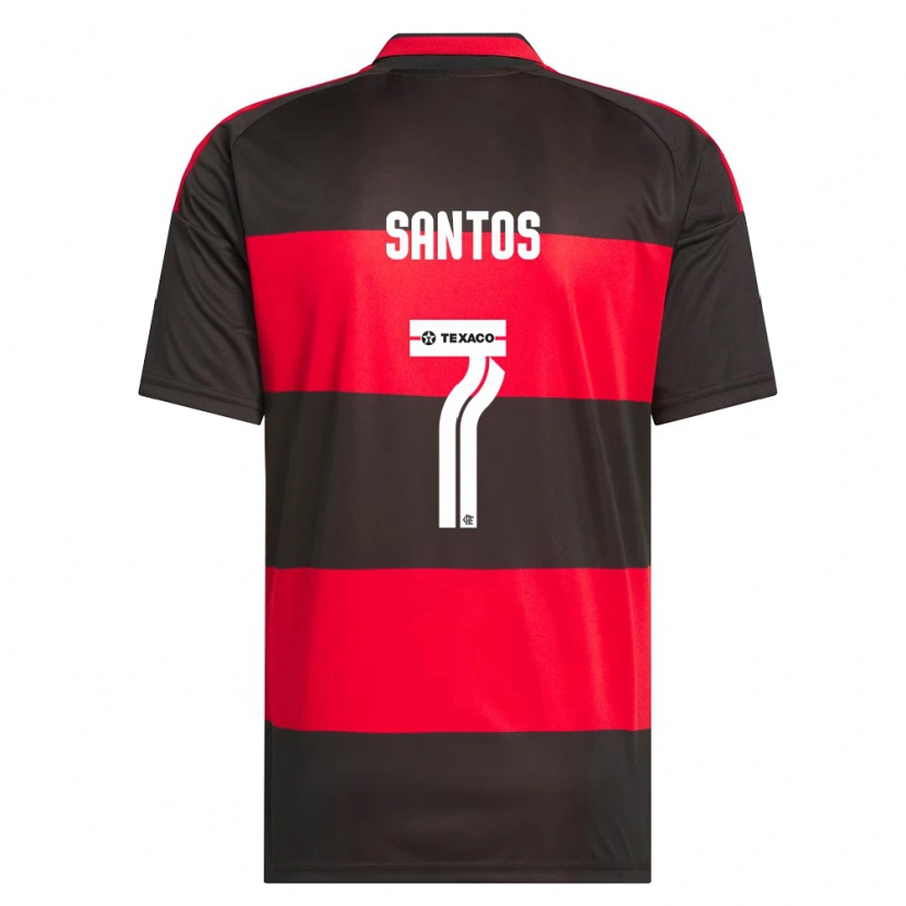 Danxen Men Alan Santos #7 Red Black White Home Jersey 2026/27 T-Shirt