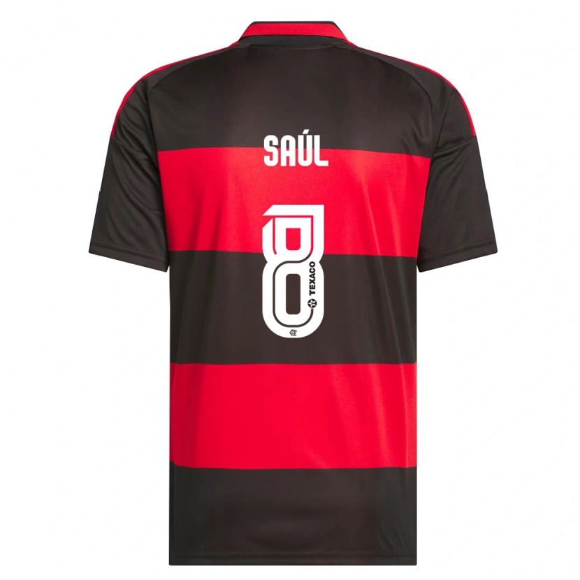 Danxen Men Saúl Ñíguez #8 Red Black White Home Jersey 2026/27 T-Shirt