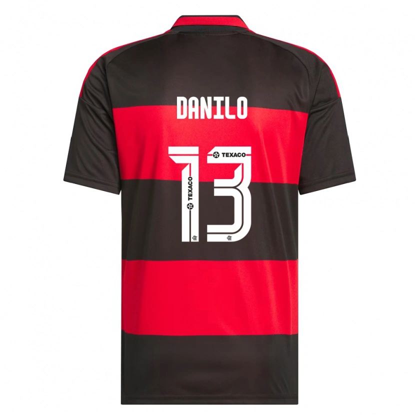 Danxen Men Danilo Luiz Da Silva #13 Red Black White Home Jersey 2026/27 T-Shirt