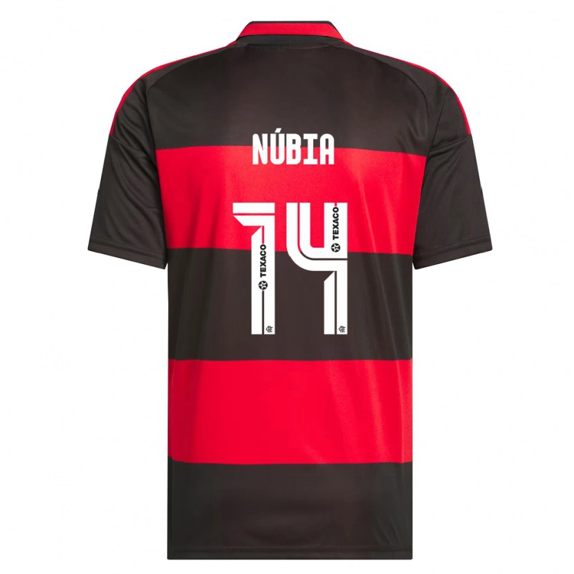 Danxen Men Núbia #14 Red Black White Home Jersey 2026/27 T-Shirt