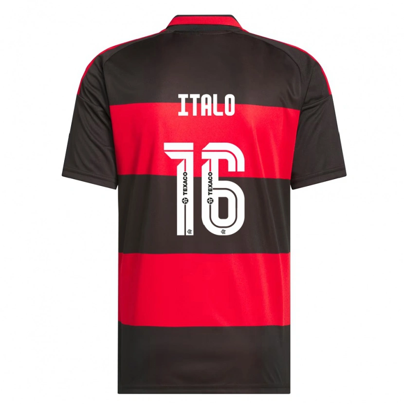 Danxen Men Italo Pereira Dos Santos #16 Red Black White Home Jersey 2026/27 T-Shirt