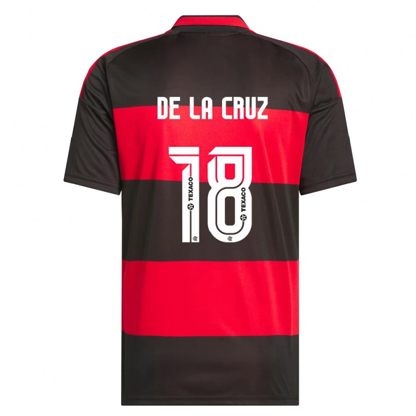 Danxen Men Nicolás De La Cruz #18 Red Black White Home Jersey 2026/27 T-Shirt