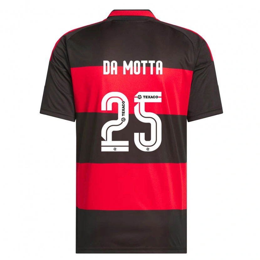 Danxen Men Piris Da Motta #25 Red Black White Home Jersey 2026/27 T-Shirt
