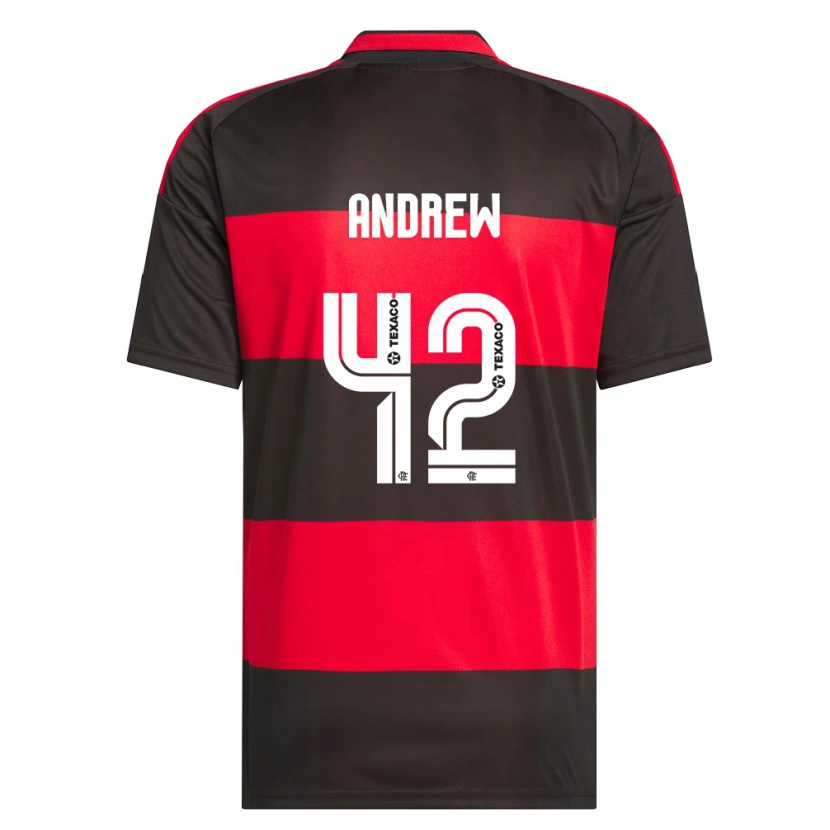 Danxen Men Andrew Da Silva Ventura #42 Red Black White Home Jersey 2026/27 T-Shirt